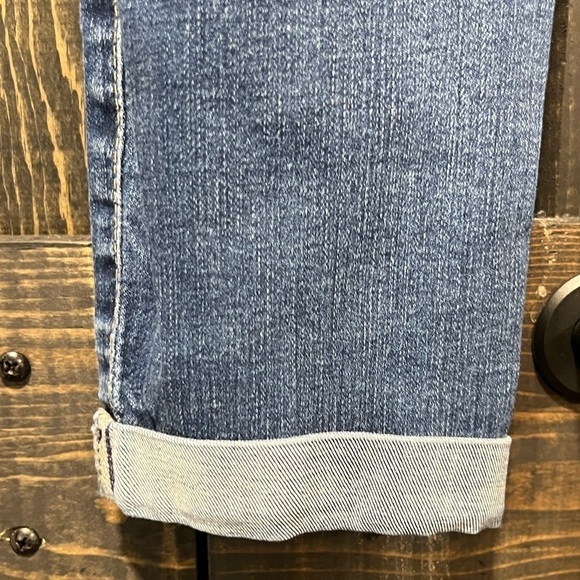 AG Adriano Goldschmied Jeans 27 Ankle Crop Cuffed Distressed Boho Mid Rise - Picture 11 of 16